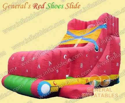 GS-074 Aufblasbare rote Schuhe Rutsche