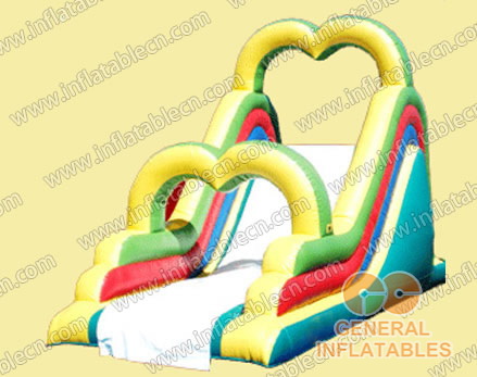 GS-076 Inflatable heart shape slide