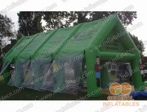 GTE-018 Tente à armature verte gonflable