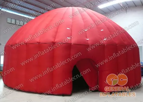 GTE-031 Tente en forme de dôme rouge gonflable