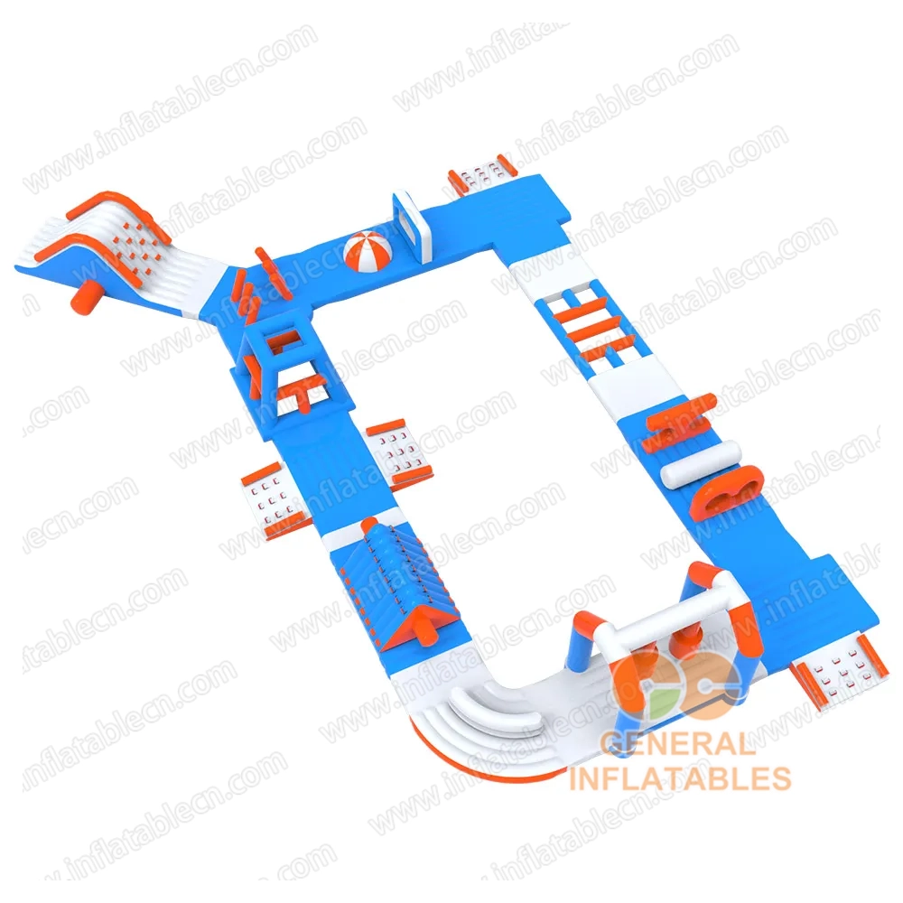 GW-030 Inflatable Water Obstacle Course for Sale – TUV certification Floating Aqua Park