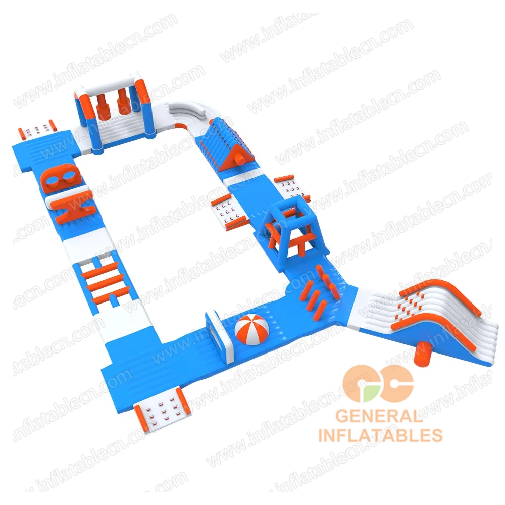 GW-030 Inflatable Water Obstacle Course for Sale – TUV certification Floating Aqua Park