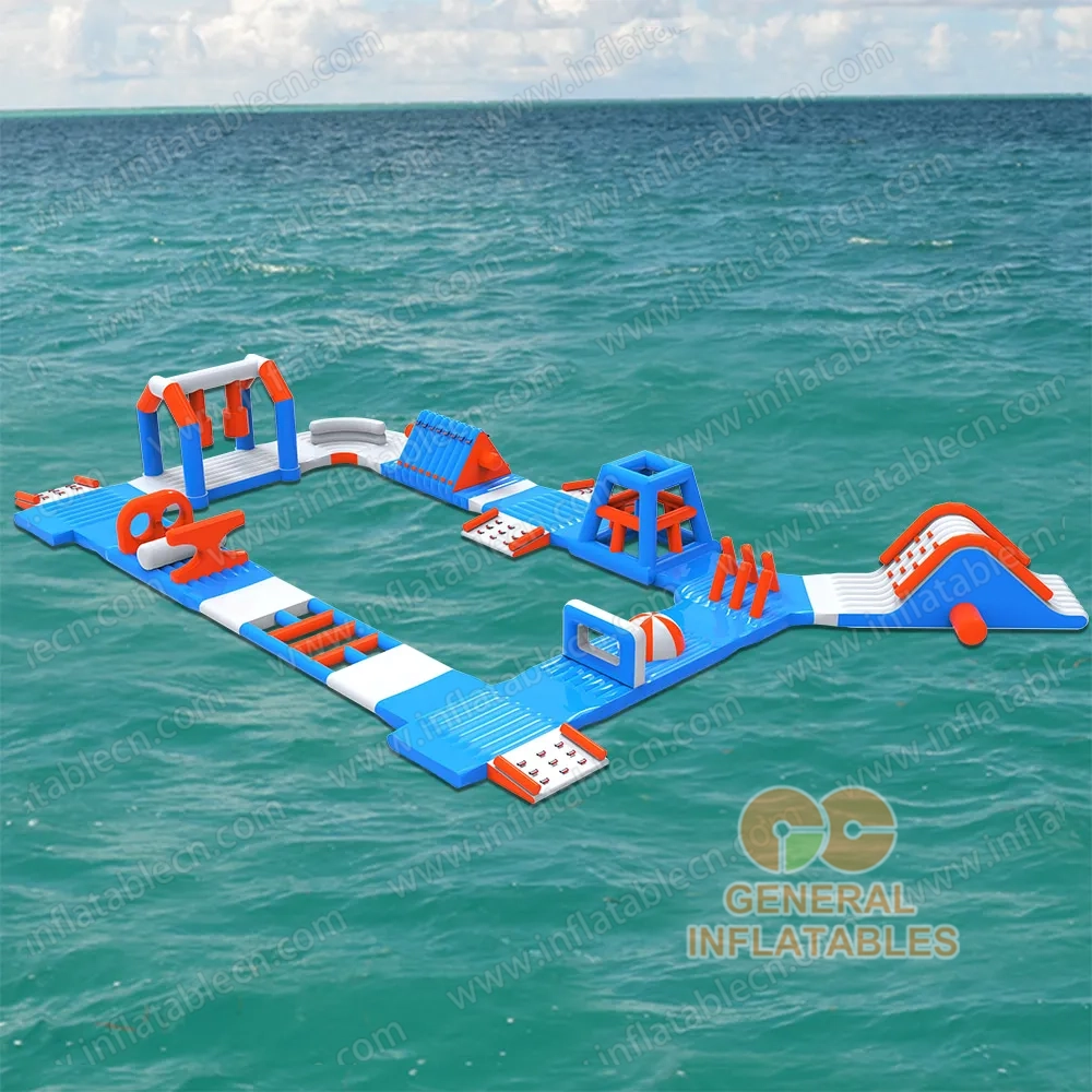 GW-030 Inflatable Water Obstacle Course for Sale – TUV certification Floating Aqua Park