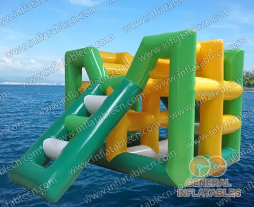 GW-103 Inflatable Water Climbing Wall for Sale – Floating Adventure Slide