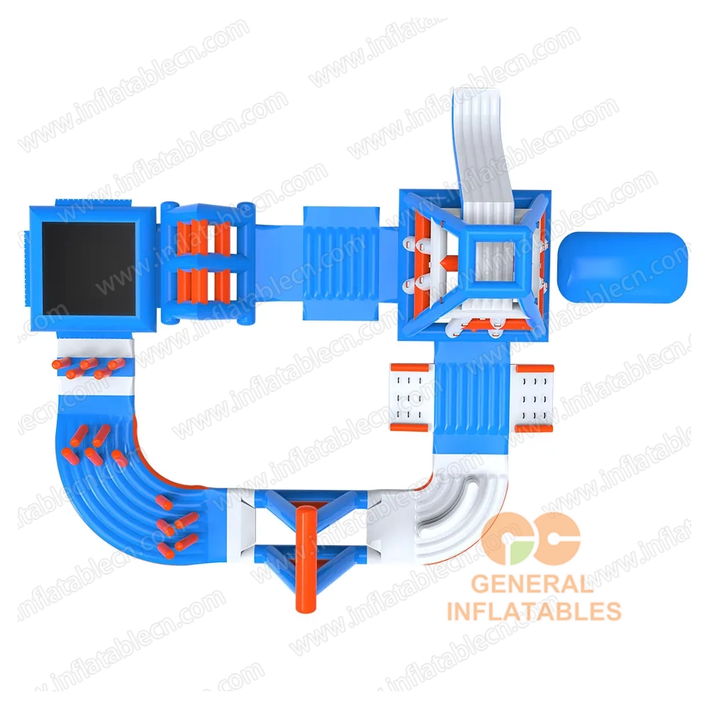 GW-150 Adventure Inflatable Water Park for Sale – Floating Climbing & Jumping Course