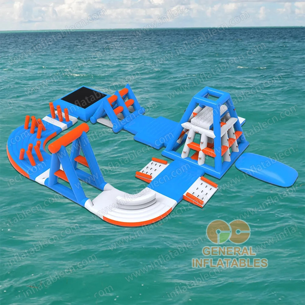 GW-150 Adventure Inflatable Water Park for Sale – Floating Climbing & Jumping Course