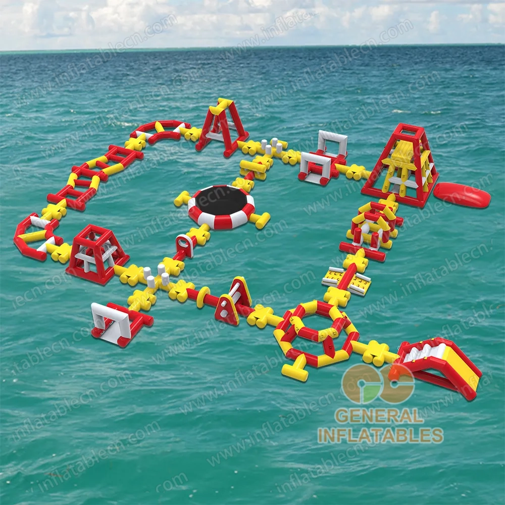 GW-152 High-Quality Inflatable Water Park - Customizable Floating Water Obstacle Course