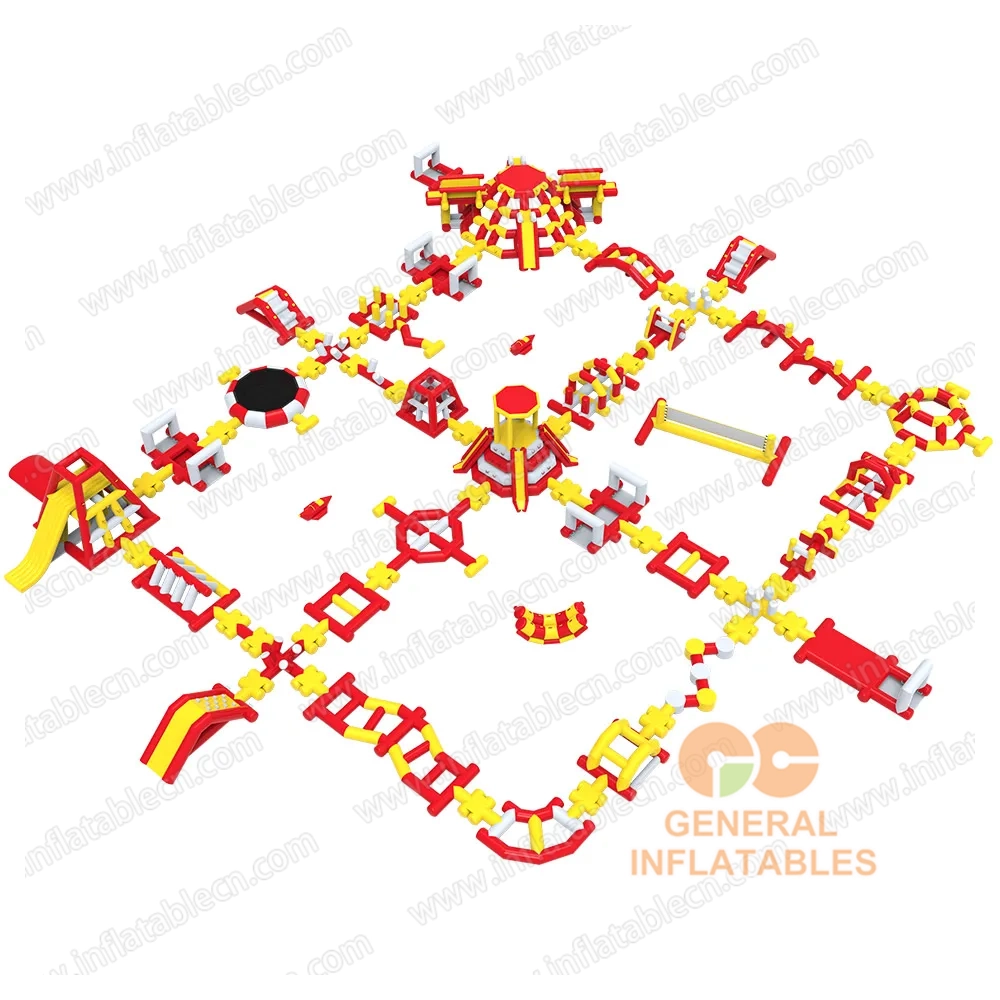 GW-195 Parque acuático inflable gigante certificado TUV de 0.99 mm
