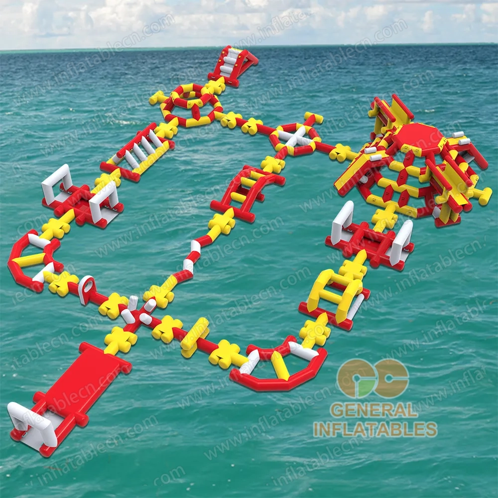 GW-196 Parco acquatico gonfiabile gigante personalizzabile certificato TUV