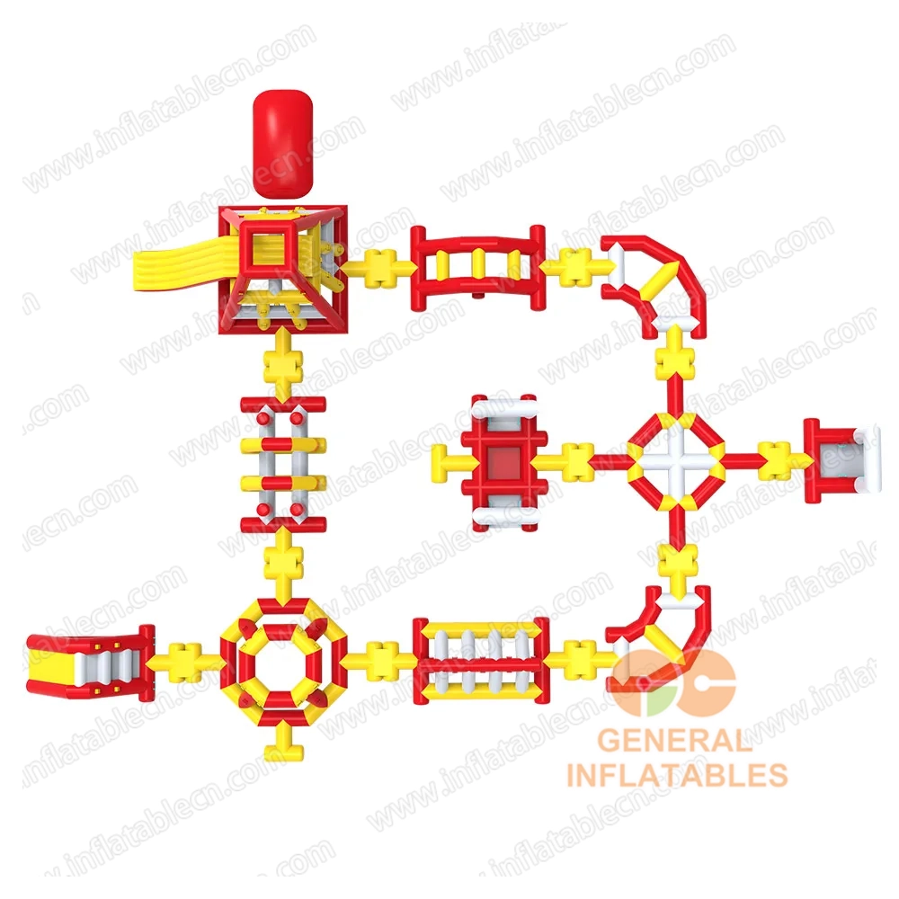 GW-197 commercial grade Inflatable Water Park for Sale – TUV certification Floating Obstacle Course