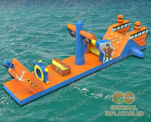  Juego de agua con barco pirata