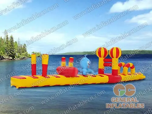 GW-050 Inflatable Floating Obstacle Course