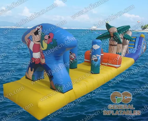 GW-071 Giochi d'acqua gonfiabili Cartoon Funland