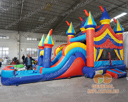  Inflatable castle combo with slide wet/dry