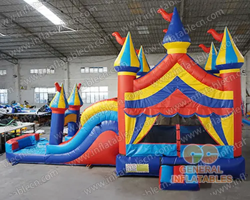 GWC-078 Inflatable castle combo with slide wet/dry