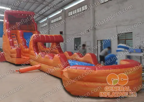 GWS-115 Water slide n slip with pool