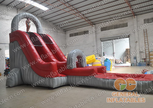  Scivolo con piscina a forma di cavallo marino gonfiabile
