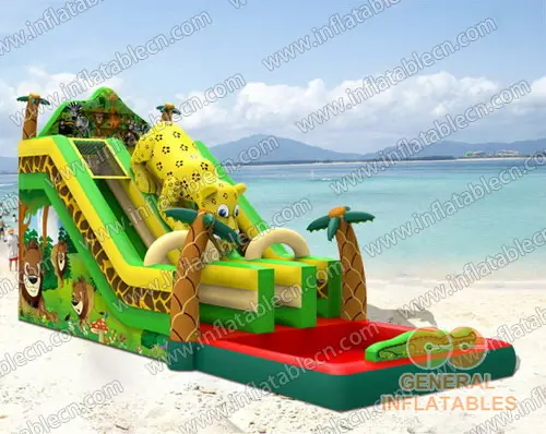 GWS-146 Toboggan aquatique double jungle