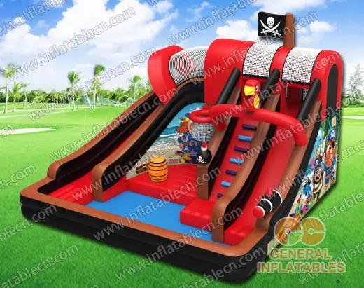 GWS-153 Pirate water slide with pool