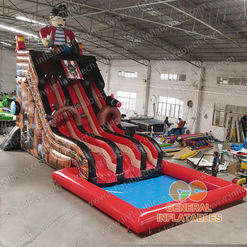GWS-168 Tobogán pirata con piscina