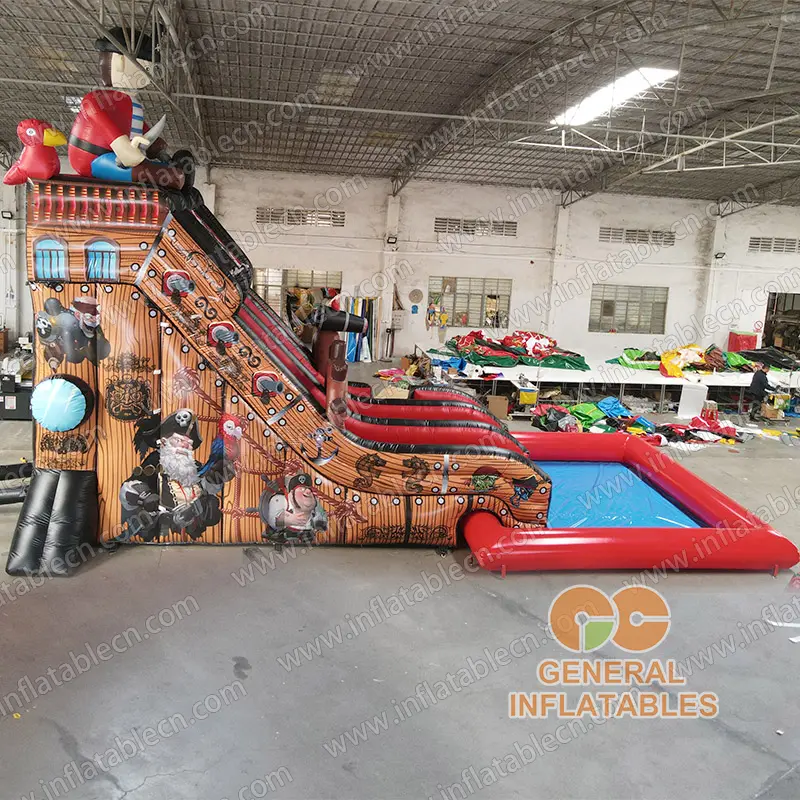 GWS-168 Tobogán pirata con piscina