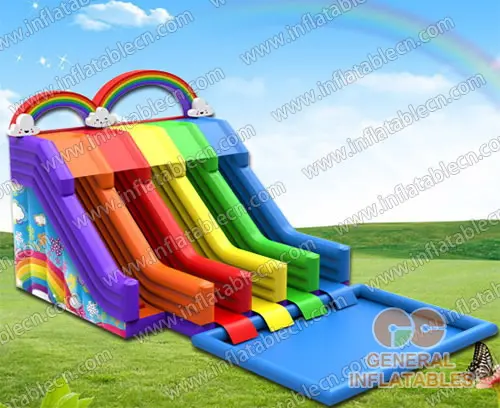 GWS-193 Rainbow 4 lines water slides