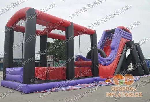 GWS-206 Purple water slide freefall