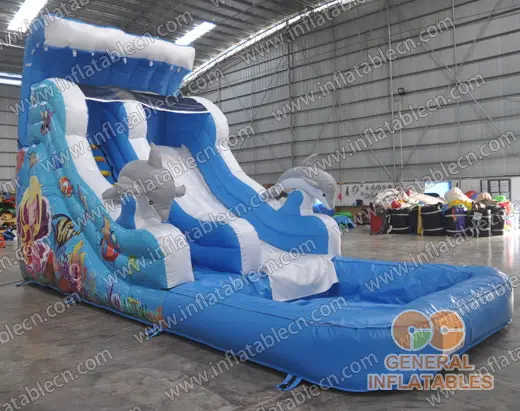  Tobogán de ola inflable