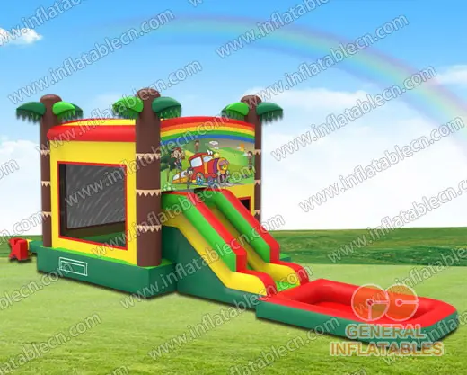 GWS-212 inflatable jungle water combo