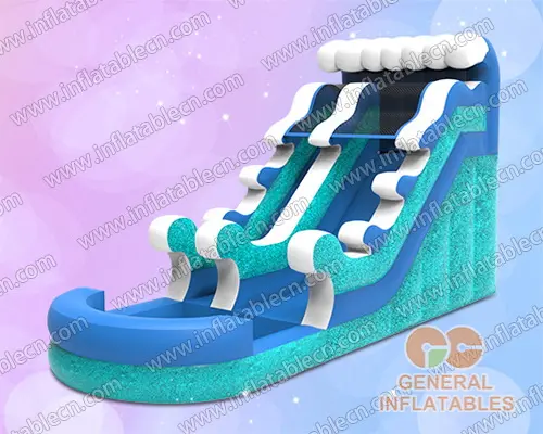 GWS-222 Toboggan aquatique bleu scintillant