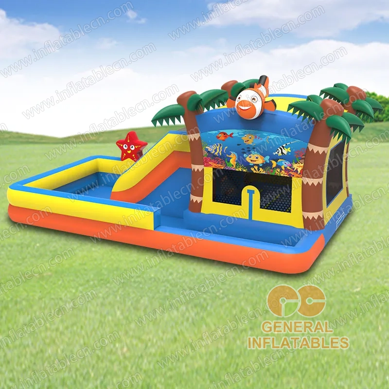 GWS-225 Ocean world water slide with pool