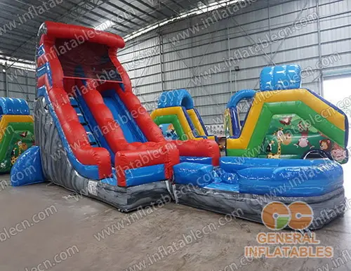 GWS-232 Water slide with detachable pool