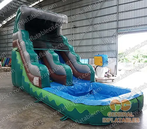 GWS-249 Tobogán de agua inflable con piscina