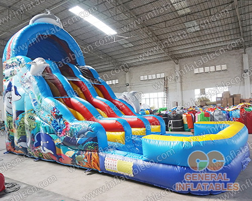 Ocean dual water slide