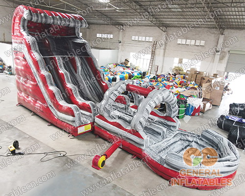 GWS-27 Red wave water slide n slip