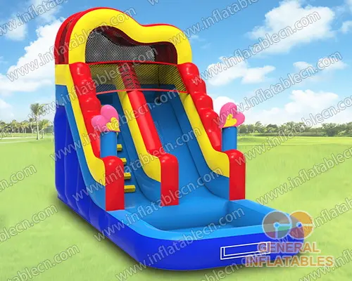 GWS-294 Tobogán de agua inflable con corazón