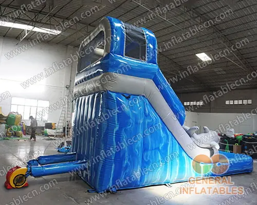 GWS-304 Inflatable dolphin water slide
