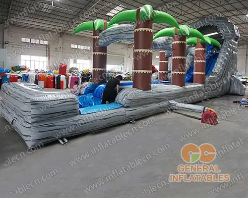 GWS-326 Waterfall water slide n slip