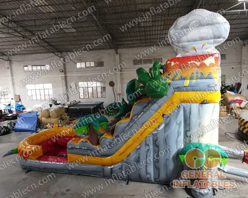 GWS-339 Inflatable volcano water slide