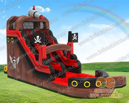  海賊船水スライド