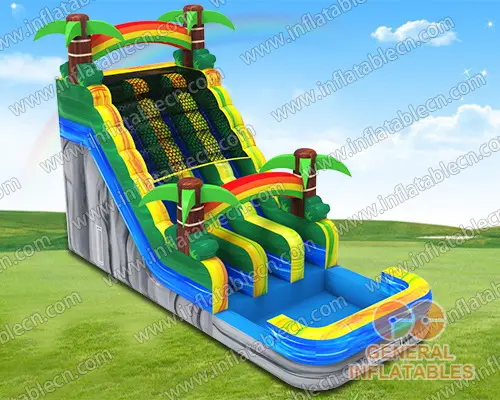 GWS-361 Palm tree dual water slide