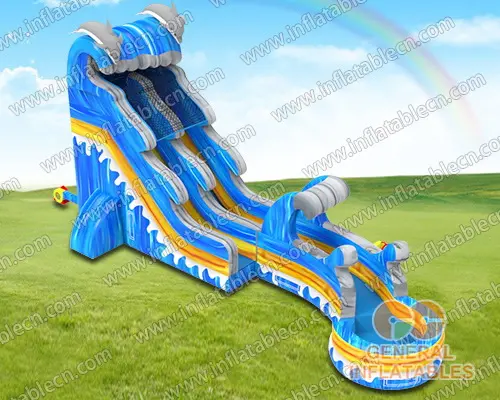 GWS-368 Dolphin wave water slide n slip