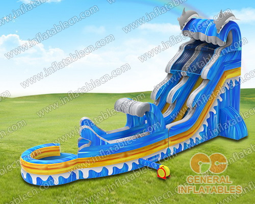 GWS-368 Dolphin wave water slide n slip