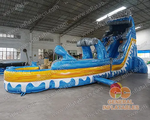 GWS-368 Dolphin wave water slide n slip