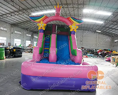 GWS-379 Unicorn inflatable water slides