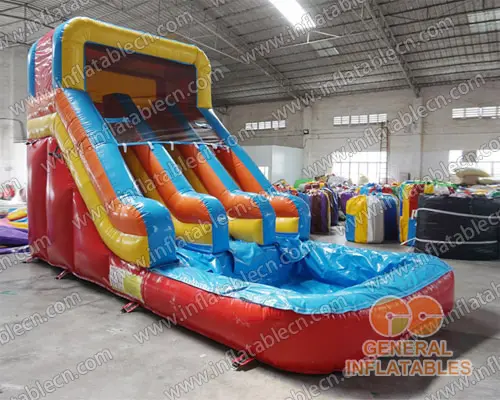 GWS-388 Backyard water slide dual lane