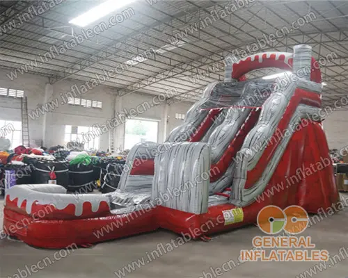 GWS-390 Red marble water slide