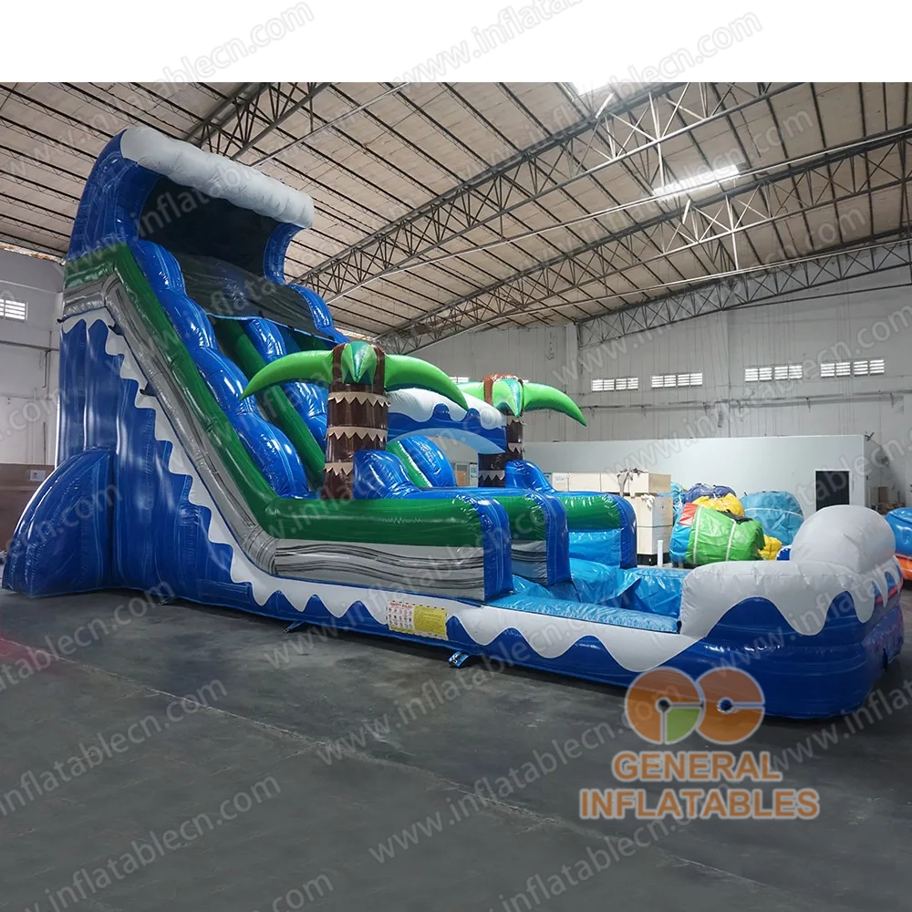 GWS-400 22英尺蓝色冲击水滑梯