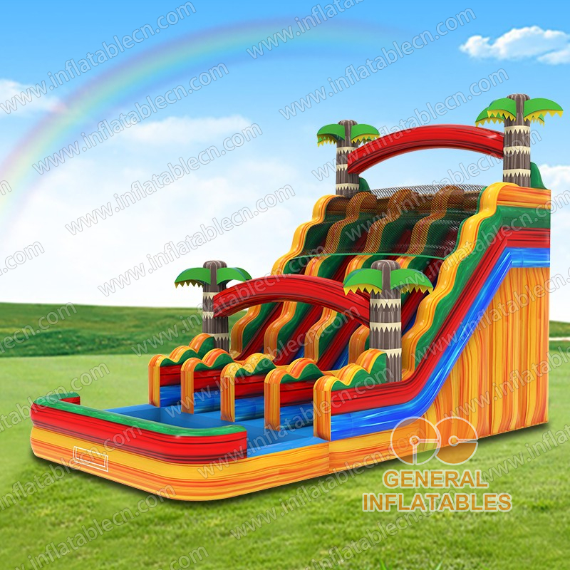 GWS-420 Triple Lane water slide