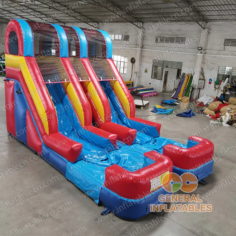 GWS-426 Primary color Dual lane water slide